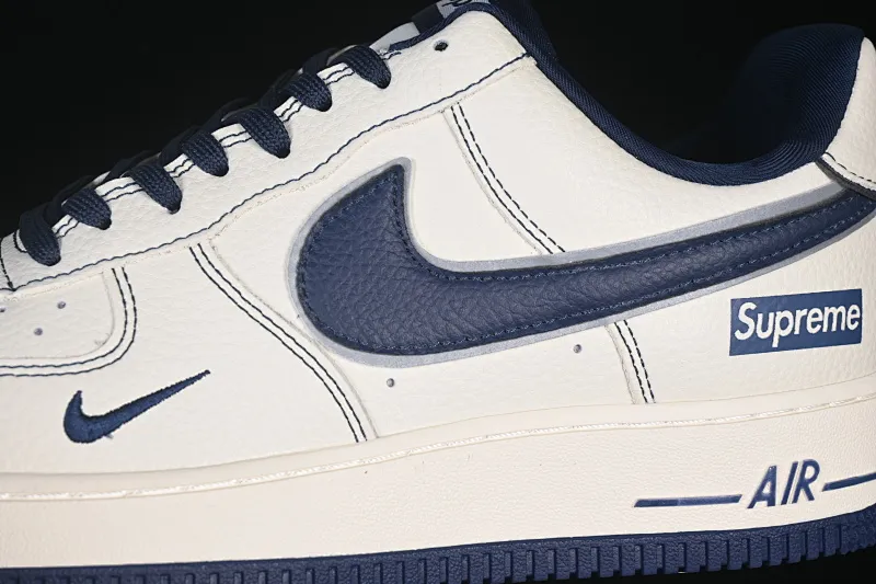 All Categories Nk Air Force 1 Air Force Series Nk Air Force 1 Low Air Force Low Nike Air Force 1'07 Low Supreme Joint Midnight Blue Air Force One Low Casual Shoes DD1982-319